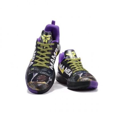 Nike Kobe Mamba Focus Siyah / Mor / Sarı Basketbol Ayakkabısı Türkiye - FOFQ07I0